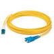 AddOn Fiber Optic Duplex Patch Network Cable - 328.10 ft Fiber Optic Network Cable for Transceiver, Network Device - First End: 2 x LC Male Network - Second End: 2 x SC Male Network - Patch Cable - OFNP - Yellow - 1 Pack ADD-SC-LC-100M9SMFPA