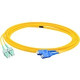 AddOn 15m LC (Male) to SC (Male) Yellow OS1 Duplex Fiber OFNR (Riser-Rated) Patch Cable - 100% compatible and guaranteed to work - TAA Compliance ADD-SC-LC-15M9SMF