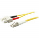 AddOn 1m LC (Male) to SC (Male) Yellow OS1 Duplex Fiber OFNR (Riser-Rated) Patch Cable - 100% compatible and guaranteed to work - TAA Compliance ADD-SC-LC-1M9SMF