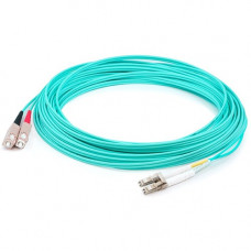 AddOn 29m LC (Male) to SC (Male) Straight Aqua OM4 Duplex LSZH Fiber Patch Cable - 95.10 ft Fiber Optic Network Cable for Network Device - First End: 2 x LC Male Network - Second End: 2 x SC Male Network - Patch Cable - LSZH - 50/125 &micro;m - Aqua -