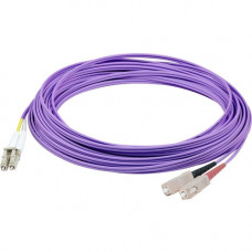 AddOn 2m LC (Male) to SC (Male) Purple OM1 Duplex Fiber OFNR (Riser-Rated) Patch Cable - 6.56 ft Fiber Optic Network Cable for Transceiver, Network Device - First End: 2 x LC/UPC Male Network - Second End: 2 x SC/UPC Male Network - 10 Gbit/s - Patch Cable