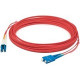 AddOn 4m LC (Male) to SC (Male) Red OM4 Duplex Fiber OFNR (Riser-Rated) Patch Cable - 13.12 ft Fiber Optic Network Cable for Transceiver, Network Device - First End: 2 x LC Male Network - Second End: 2 x SC Male Network - Patch Cable - 50/125 &micro;m