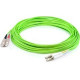 AddOn Fiber Optic Duplex Network Cable - 98.43 ft Fiber Optic Network Cable for Network Device - First End: 2 x LC Male Network - Second End: 2 x SC Male Network - Patch Cable - Lime Green - 1 Pack ADD-SC-LC-30M5OM5