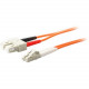 AddOn 20m LC (Male) to SC (Male) Orange OM1 Duplex Fiber OFNR (Riser-Rated) Patch Cable - 100% compatible and guaranteed to work - TAA Compliance ADD-SC-LC-20M6MMF