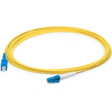 AddOn 63m LC (Male) to SC (Male) Straight Yellow OS2 Simplex Plenum Fiber Patch Cable - 206.69 ft Fiber Optic Network Cable for Network Device - First End: 1 x LC Male Network - Second End: 1 x SC Male Network - Patch Cable - Plenum - 9/125 &micro;m -