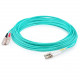 AddOn 39m LC (Male) to SC (Male) Straight Aqua OM4 Duplex LSZH Fiber Patch Cable - 127.95 ft Fiber Optic Network Cable for Network Device - First End: 2 x LC Male Network - Second End: 2 x SC Male Network - 10 Gbit/s - Patch Cable - LSZH - 50/125 &mic