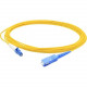 AddOn 3m LC (Male) to SC (Male) Yellow OS1 Simplex Fiber OFNR (Riser-Rated) Patch Cable - 100% compatible and guaranteed to work - TAA Compliance ADD-SC-LC-3MS9SMF