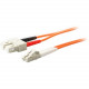 AddOn 7m LC (Male) to SC (Male) Orange OM1 Duplex Fiber OFNR (Riser-Rated) Patch Cable - 100% compatible and guaranteed to work - TAA Compliance ADD-SC-LC-7M6MMF