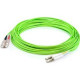 AddOn Fiber Optic Duplex Network Cable - 164.04 ft Fiber Optic Network Cable for Network Device - First End: 2 x LC Male Network - Second End: 2 x SC Male Network - Patch Cable - Lime Green - 1 Pack ADD-SC-LC-50M5OM5