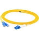 AddOn 50m LC (Male) to SC (Male) Yellow OS1 Duplex Fiber OFNR (Riser-Rated) Patch Cable - 100% compatible and guaranteed to work - TAA Compliance ADD-SC-LC-50M9SMF