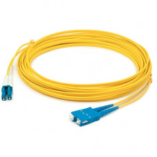 AddOn 87m LC (Male) to SC (Male) Straight Yellow OS2 Duplex LSZH Fiber Patch Cable - 285.36 ft Fiber Optic Network Cable for Network Device - First End: 2 x LC Male Network - Second End: 2 x SC Male Network - Patch Cable - LSZH - 9/125 &micro;m - Yell