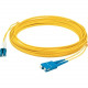 AddOn 5m LC (Male) to SC (Male) Yellow OM4 Duplex Fiber OFNR (Riser-Rated) Patch Cable - 16.40 ft Fiber Optic Network Cable for Network Device, Transceiver - First End: 2 x LC/PC Male Network - Second End: 2 x SC/PC Male Network - 100 Gbit/s - Patch Cable