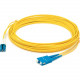 AddOn 93m LC (Male) to SC (Male) Straight Yellow OS2 Duplex Plenum Fiber Patch Cable - 305.12 ft Fiber Optic Network Cable for Network Device - First End: 2 x LC Male Network - Second End: 2 x SC Male Network - Patch Cable - Plenum - 9/125 &micro;m - 