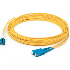 AddOn 62m LC (Male) to SC (Male) Straight Yellow OS2 Duplex LSZH Fiber Patch Cable - 203.41 ft Fiber Optic Network Cable for Network Device - First End: 2 x LC Male Network - Second End: 2 x SC Male Network - Patch Cable - LSZH - 9/125 &micro;m - Yell