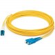 AddOn 37m LC (Male) to SC (Male) Straight Yellow OS2 Duplex Plenum Fiber Patch Cable - 121.39 ft Fiber Optic Network Cable for Network Device - First End: 2 x LC Male Network - Second End: 2 x SC Male Network - Patch Cable - Plenum - 9/125 &micro;m - 