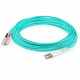 AddOn 93m LC (Male) to SC (Male) Straight Aqua OM4 Duplex Plenum Fiber Patch Cable - 305.12 ft Fiber Optic Network Cable for Network Device - First End: 2 x LC Male Network - Second End: 2 x SC Male Network - 10 Gbit/s - Patch Cable - Plenum - 50/125 &