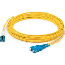 AddOn 4m LC (Male) to SC (Male) Yellow OS1 Duplex Fiber OFNR (Riser-Rated) Patch Cable - 100% compatible and guaranteed to work - TAA Compliance ADD-SC-LC-4M9SMF