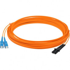 AddOn Fiber Optic Patch Duplex Network Cable - 3.28 ft Fiber Optic Network Cable for Network Device, Patch Panel, Hub, Switch, Media Converter, Router, Transceiver - First End: 2 x SC/PC Male Network - Second End: 2 x MT-RJ/PC Male Network - 10 Gbit/s - P