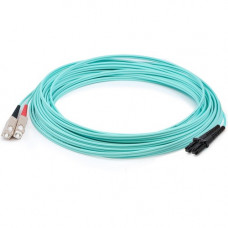 AddOn 3m MT-RJ (Male) to SC (Male) Aqua OM3 Duplex Fiber OFNR (Riser-Rated) Patch Cable - 100% compatible and guaranteed to work ADD-SC-MTRJ-3M5OM3