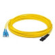 AddOn Fiber Optic Duplex Patch Network Cable - 23 ft Fiber Optic Network Cable for Transceiver, Network Device - First End: 2 x SC Male Network - Second End: 1 x MT-RJ Male Network - 100 Mbit/s - Patch Cable - OFNR - 62.5/125 &micro;m - Yellow - 1 Pac