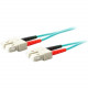 AddOn 4m SC (Male) to SC (Male) Aqua OM4 Duplex Fiber OFNR (Riser-Rated) Patch Cable - 100% compatible and guaranteed to work in OM4 and OM3 applications - RoHS, TAA Compliance ADD-SC-SC-4M5OM4