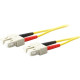 AddOn 1m SC (Male) to SC (Male) Yellow OS1 Duplex Fiber OFNR (Riser-Rated) Patch Cable - 100% compatible and guaranteed to work - TAA Compliance ADD-SC-SC-1M9SMF