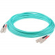 AddOn 24m SC (Male) to SC (Male) Straight Aqua OM4 Duplex LSZH Fiber Patch Cable - 78.74 ft Fiber Optic Network Cable for Network Device - First End: 2 x SC/PC Male Network - Second End: 2 x SC/PC Male Network - 100 Gbit/s - Patch Cable - LSZH - 50/125 &a