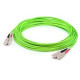 AddOn Fiber Optic Duplex Patch Network Cable - 23 ft Fiber Optic Network Cable for Network Device - First End: 2 x SC Male Network - Second End: 2 x SC Male Network - Patch Cable - OFNR - 50 &micro;m - Lime Green - 1 Pack ADD-SC-SC-7M5OM5