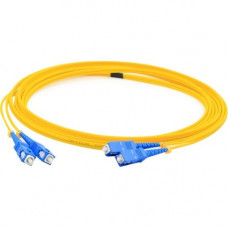 AddOn 2m SC (Male) to SC (Male) Yellow OS1 Duplex Fiber OFNR (Riser-Rated) Patch Cable - 100% compatible and guaranteed to work - TAA Compliance ADD-SC-SC-2M9SMF