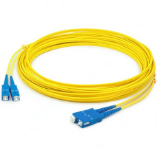 AddOn Fiber Optic Duplex Patch Network Cable - 101.71 ft Fiber Optic Network Cable for Network Device - First End: 2 x SC Male Network - Second End: 2 x SC Male Network - Patch Cable - OFNR - 9/125 &micro;m - Yellow - 1 ADD-SC-SC-31M9SMF
