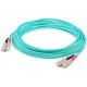 AddOn 31m SC (Male) to SC (Male) Straight Aqua OM4 Duplex Plenum Fiber Patch Cable - 101.71 ft Fiber Optic Network Cable for Network Device - First End: 2 x SC Male Network - Second End: 2 x SC Male Network - 10 Gbit/s - Patch Cable - Plenum - 50/125 &