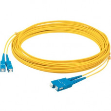 AddOn 37m SC (Male) to SC (Male) Straight Yellow OS2 Duplex LSZH Fiber Patch Cable - 121.39 ft Fiber Optic Network Cable for Network Device - First End: 2 x SC/UPC Male Network - Second End: 2 x SC/UPC Male Network - Patch Cable - LSZH - 9/125 &micro;