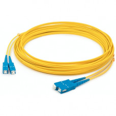 AddOn 44m SC (Male) to SC (Male) Straight Yellow OS2 Duplex LSZH Fiber Patch Cable - 144.32 ft Fiber Optic Network Cable for Transceiver, Network Device - First End: 2 x SC Male Network - Second End: 2 x SC Male Network - Patch Cable - LSZH - 9/125 &m