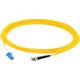 AddOn 1m ST (Male) to LC (Male) Yellow OS1 Simplex Fiber OFNR (Riser-Rated) Patch Cable - 100% compatible and guaranteed to work ADD-ST-LC-1MS9SMF