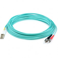 AddOn 16m LC (Male) to ST (Male) Straight Aqua OM4 Duplex LSZH Fiber Patch Cable - 52.50 ft Fiber Optic Network Cable for Network Device - First End: 2 x LC Male Network - Second End: 2 x ST Male Network - Patch Cable - LSZH - 50/125 &micro;m - Aqua -