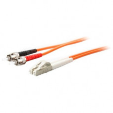 AddOn 7m LC (Male) to ST (Male) Orange OM1 Duplex Fiber OFNR (Riser-Rated) Patch Cable - 100% compatible and guaranteed to work - TAA Compliance ADD-ST-LC-7M6MMF