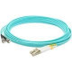AddOn 20m LC (Male) to ST (Male) Aqua OM3 Duplex Fiber OFNR (Riser-Rated) Patch Cable - 100% compatible and guaranteed to work ADD-ST-LC-20M5OM3