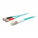 AddOn 20m LC (Male) to ST (Male) Aqua OM4 Duplex Fiber OFNR (Riser-Rated) Patch Cable - 100% compatible and guaranteed to work in OM4 and OM3 applications - RoHS, TAA Compliance ADD-ST-LC-20M5OM4