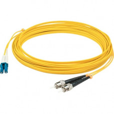 AddOn 25m LC (Male) to ST (Male) Straight Yellow OS2 Duplex Plenum Fiber Patch Cable - 82.02 ft Fiber Optic Network Cable for Network Device - First End: 2 x LC/UPC Male Network - Second End: 2 x ST/UPC Male Network - Patch Cable - Plenum, OFNP - 9/125 &a