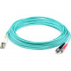 AddOn 3m LC (Male) to ST (Male) Straight Aqua OM4 Duplex LSZH Fiber Patch Cable - 9.80 ft Fiber Optic Network Cable for Network Device - First End: 2 x LC Male Network - Second End: 2 x ST Male Network - Patch Cable - LSZH - 50/125 &micro;m - Aqua - 1