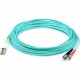 AddOn 42m LC (Male) to ST (Male) Straight Aqua OM4 Duplex Plenum Fiber Patch Cable - 137.79 ft Fiber Optic Network Cable for Network Device - First End: 2 x LC Male Network - Second End: 2 x ST Male Network - Patch Cable - Plenum - 50/125 &micro;m - A