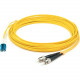 AddOn Fiber Optic Duplex Patch Network Cable - 134.48 ft Fiber Optic Network Cable for Network Device - First End: 2 x LC Male Network - Second End: 2 x ST Male Network - Patch Cable - OFNR - 9/125 &micro;m - Yellow - 1 Pack ADD-ST-LC-41M9SMF