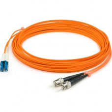 AddOn 3m LC (Male) to ST (Male) Orange OM1 Duplex Fiber TAA Compliant OFNR (Riser-Rated) Patch Cable - 100% compatible and guaranteed to work - TAA Compliance ADD-ST-LC-3M6MMF-TAA