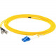 AddOn 15m LC (Male) to ST (Male) Yellow OS1 Duplex Fiber OFNR (Riser-Rated) Patch Cable - 100% compatible and guaranteed to work - TAA Compliance ADD-ST-LC-15M9SMF