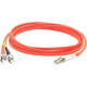 AddOn 40m LC (Male) to ST (Male) Orange OM3 Duplex Fiber OFNR (Riser-Rated) Patch Cable - 100% compatible and guaranteed to work ADD-ST-LC-40M6MMF