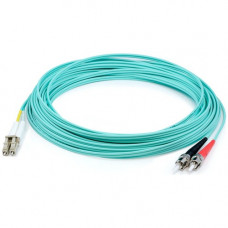 AddOn 84m LC (Male) to ST (Male) Straight Aqua OM4 Duplex LSZH Fiber Patch Cable - 275.59 ft Fiber Optic Network Cable for Network Device - First End: 2 x LC Male Network - Second End: 2 x ST Male Network - 10 Gbit/s - Patch Cable - LSZH - 50/125 &mic