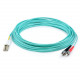 AddOn 59m LC (Male) to ST (Male) Straight Aqua OM4 Duplex LSZH Fiber Patch Cable - 193.57 ft Fiber Optic Network Cable for Network Device - First End: 2 x LC Male Network - Second End: 2 x ST Male Network - 10 Gbit/s - Patch Cable - LSZH - 50/125 &mic