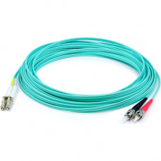 AddOn 59m LC (Male) to ST (Male) Straight Aqua OM4 Duplex Plenum Fiber Patch Cable - 193.57 ft Fiber Optic Network Cable for Network Device - First End: 2 x LC Male Network - Second End: 2 x ST Male Network - 10 Gbit/s - Patch Cable - Plenum - 50/125 &