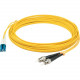 AddOn Fiber Optic Patch Network Cable - 295.28 ft Fiber Optic Network Cable for Network Device - First End: 2 x LC Male Network - Second End: 2 x ST Male Network - Patch Cable - 9/125 &micro;m - Yellow - 1 Pack ADD-ST-LC-90M9SMF