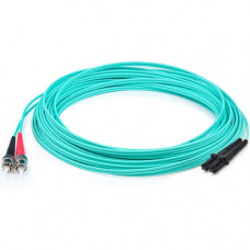 AddOn 5m MT-RJ (Male) to ST (Male) Aqua OM3 Duplex Fiber OFNR (Riser-Rated) Patch Cable - 100% compatible and guaranteed to work ADD-ST-MTRJ-5M5OM3